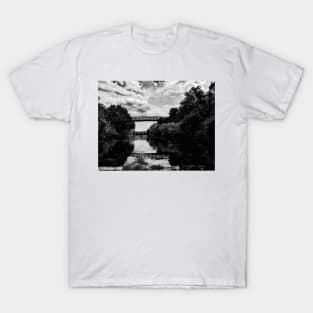 Zilker Park- Austin, Texas - Black and White T-Shirt
